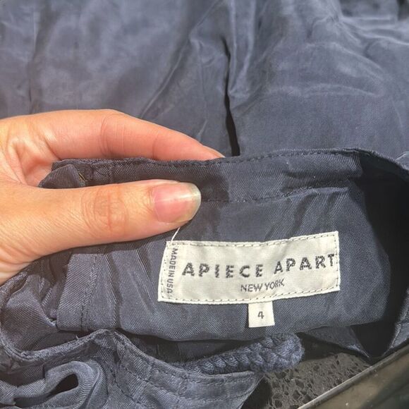 Apiece Apart Chimayo Bi-Level Casual Dress Navy Blue Size 4 Womens - Picture 3 of 8